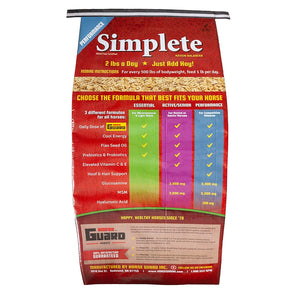Simplete High Performance 44lb Back Complete Supplement by Horse Guard