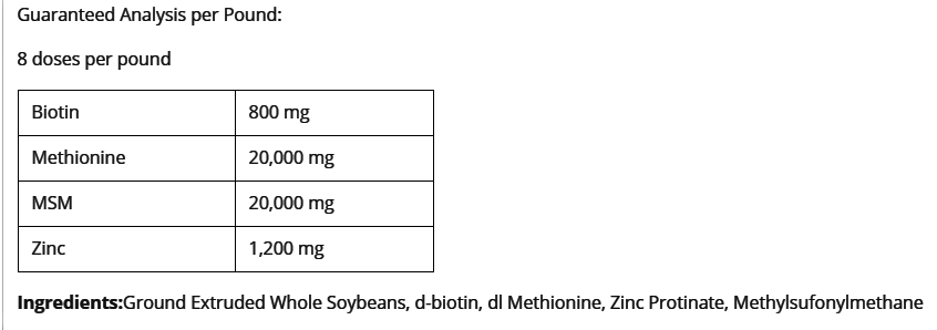 Horse Guard Ingredients
