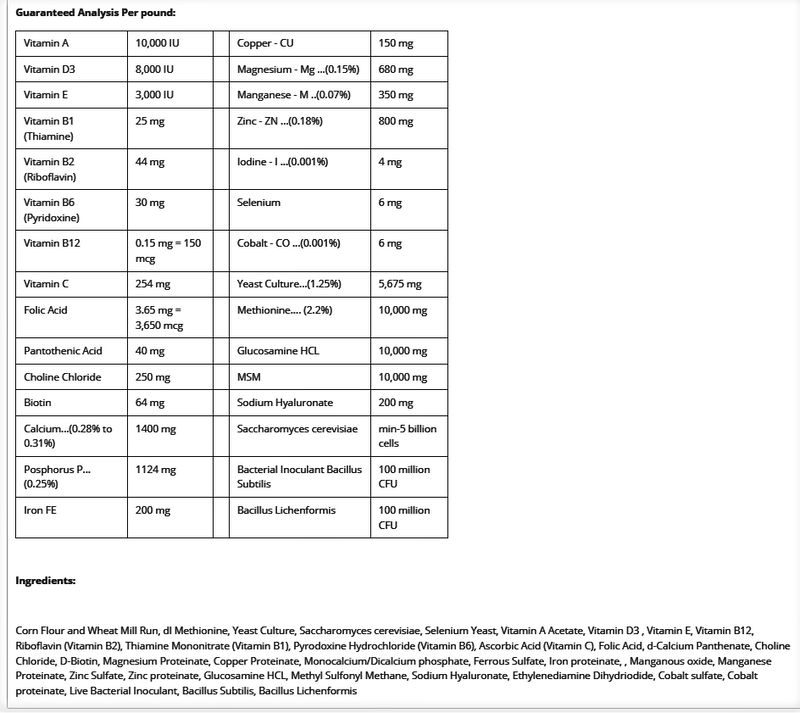 Trifecta is a 4 in 1 Complete Equine Supplement Horse Guard