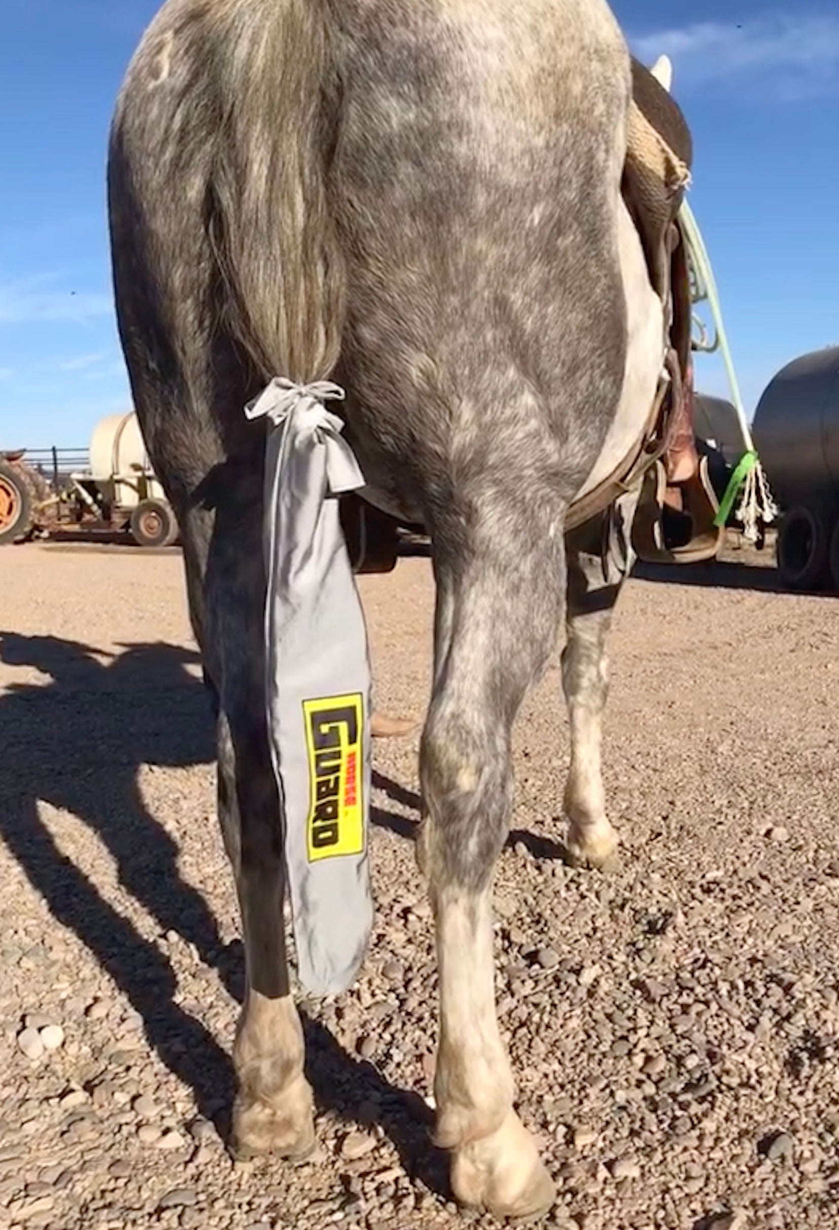  Harrison Howard Horse Tail Bag with Fringe-Azure Blue : Pet  Supplies