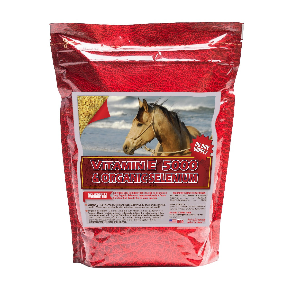 Vitamin E Organic Selenium 10lb Front Supplement by Horse Guard